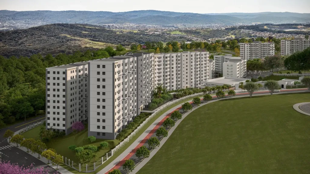 Fachada do empreendimento Poente Flor de Maio – Fase 1