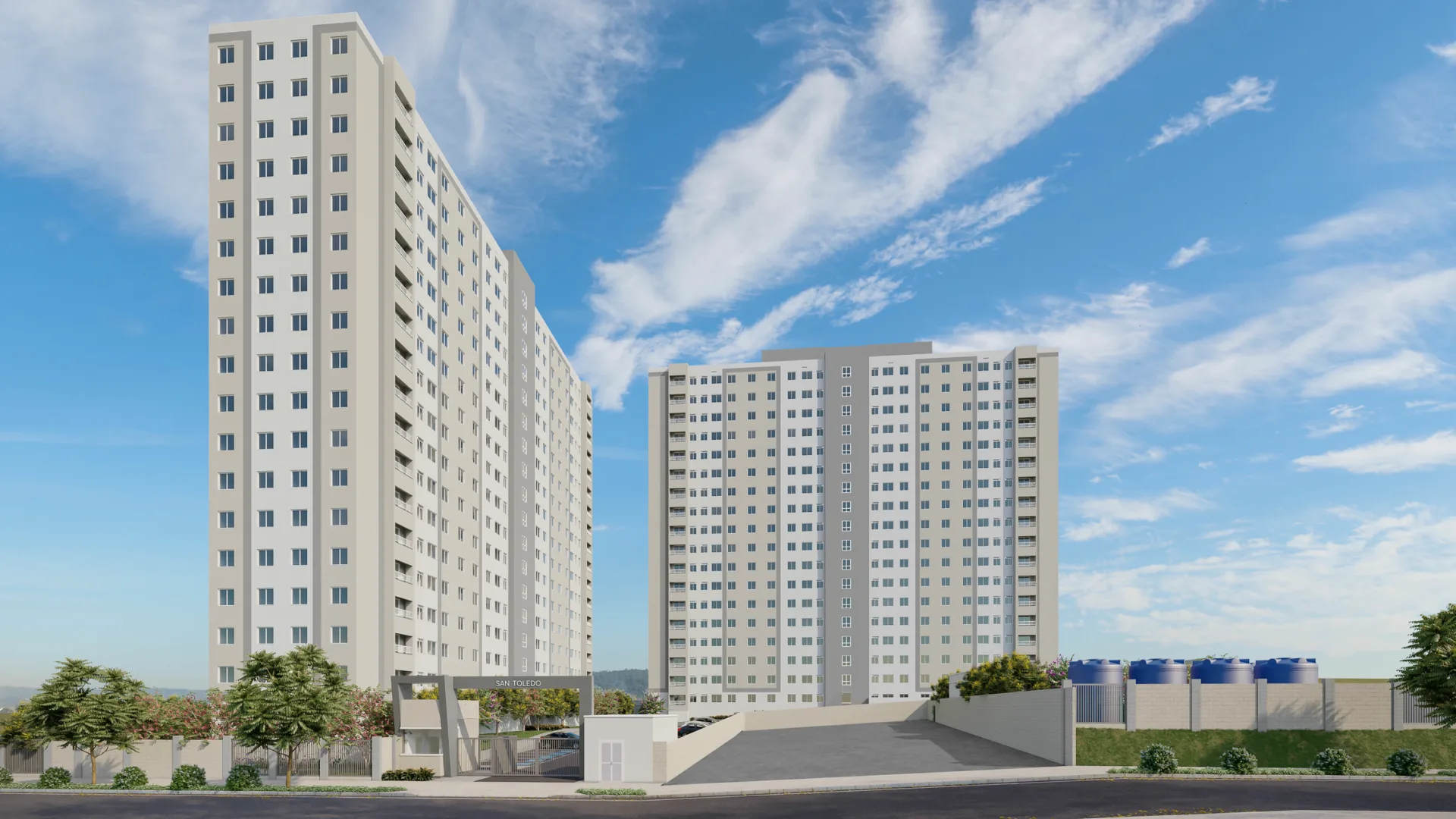 Fachada do San Toledo – Fase 1, lançamento em São Paulo