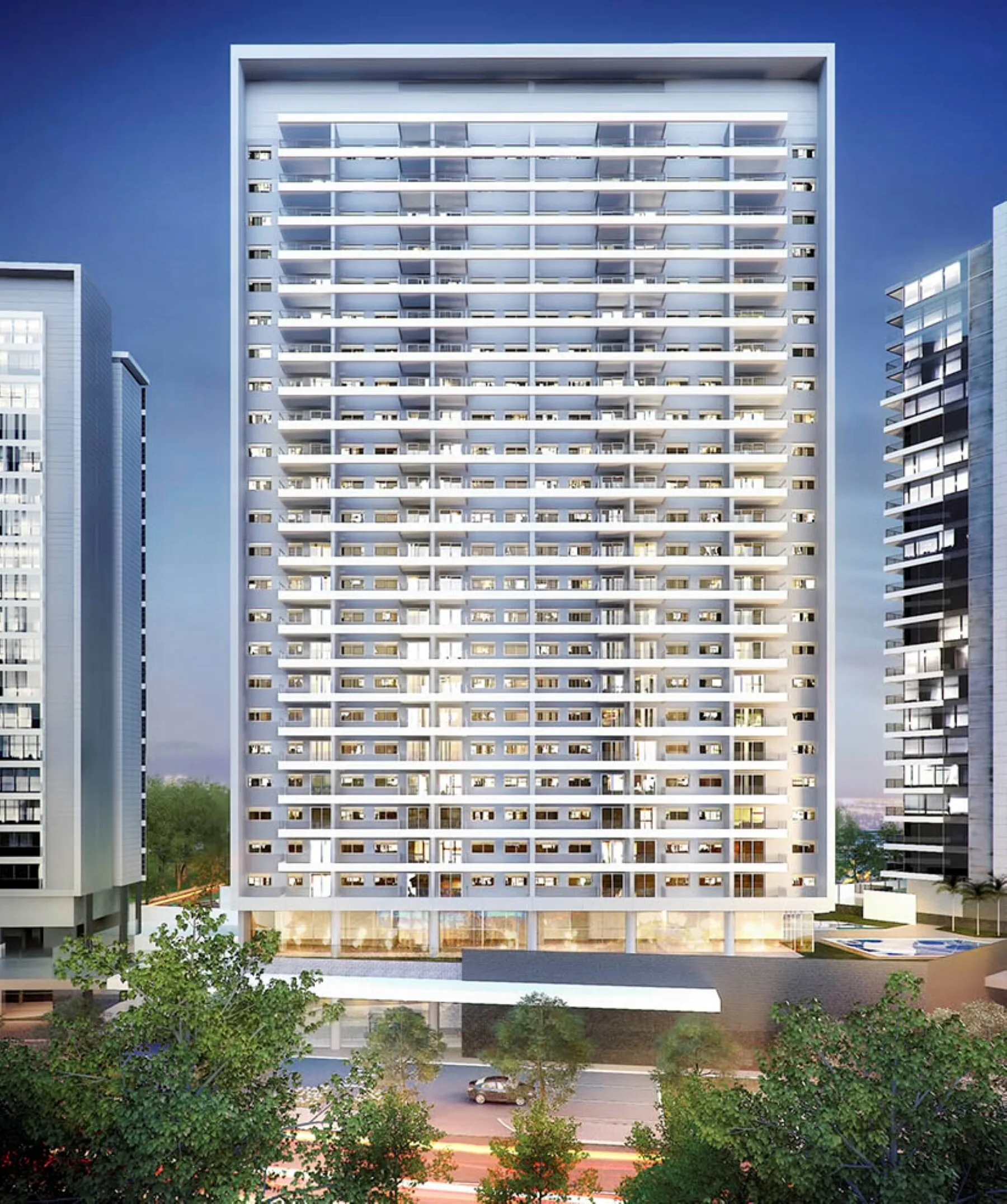Fachada do Timelife, lançamento em Perdizes, São Paulo