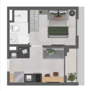24m² - 1 Dorm
